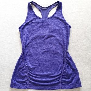 Zella Racerback Tank in Heathered Purple (M)